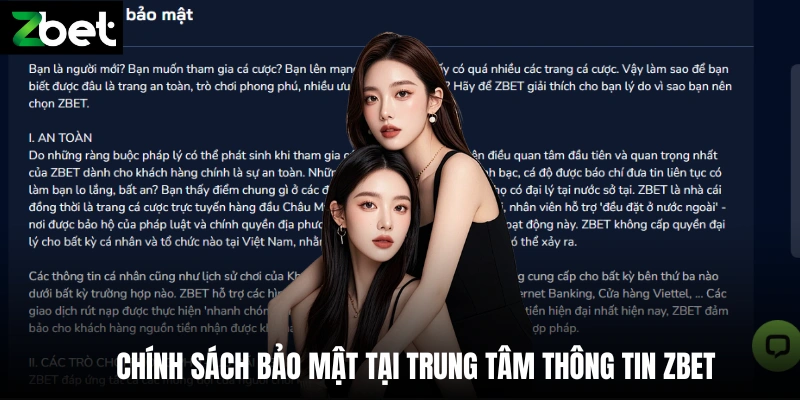 Chính sách bảo mật tại trung tâm thông tin Zbet